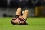 16 September 2024; Conor McCormack of Galway United awaits medical attention for an injury during the SSE Airtricity Men's Premier Division match between Galway United and Shamrock Rovers at Eamonn Deacy Park in Galway. Photo by Piaras Ó Mídheach/Sportsfile