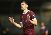 16 September 2024; Garry Buckley of Galway United acknowledges supporters after his side's defeat in the SSE Airtricity Men's Premier Division match between Galway United and Shamrock Rovers at Eamonn Deacy Park in Galway. Photo by Piaras Ó Mídheach/Sportsfile