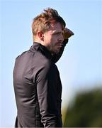 17 September 2024; Republic of Ireland head coach Tom Elmes during the women's under 16's international friendly match between Republic of Ireland and Cymru at the FAI National Training Centre in Abbotstown, Dublin. Photo by Ben McShane/Sportsfile