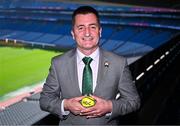 18 September 2024; Terry Reilly, chairperson of the Hurling Development Committee, during the Hurling Development Committee media event at Croke Park in Dublin. Photo by Piaras Ó Mídheach/Sportsfile