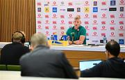 18 September 2024; Defence coach Simon Easterby during an Ireland Rugby media conference at the Aviva Stadium in Dublin. Photo by Seb Daly/Sportsfile