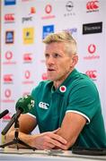 18 September 2024; Defence coach Simon Easterby during an Ireland Rugby media conference at the Aviva Stadium in Dublin. Photo by Seb Daly/Sportsfile