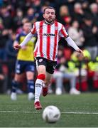14 September 2024; Paul McMullan of Derry City during the Sports Direct Men's FAI Cup Quarter Final match between Derry City and Shelbourne at the The Ryan McBride Brandywell Stadium in Derry. Photo by Ben McShane/Sportsfile