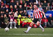 14 September 2024; Danny Mullen of Derry City during the Sports Direct Men's FAI Cup Quarter Final match between Derry City and Shelbourne at the The Ryan McBride Brandywell Stadium in Derry. Photo by Ben McShane/Sportsfile