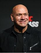 19 September 2024; UFC president Dana White at the weigh-ins at the 3Arena in Dublin, ahead of the Walsh vs Runowski bout tomorrow night. Photo by David Fitzgerald/Sportsfile