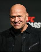 19 September 2024; UFC president Dana White at the weigh-ins at the 3Arena in Dublin, ahead of the Walsh vs Runowski bout tomorrow night. Photo by David Fitzgerald/Sportsfile