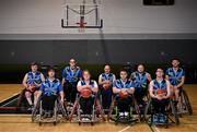 21 September 2024; The North East Thunder team before the Basketball Ireland Insuremyhouse.ie National Cup quarter-final match between Ballybrack Bulls and North East Thunder at the IWA Gym & Sports Hall in Clontarf, Dublin. The Irish Wheelchair Basketball 24/25 season began with 8 teams from across Ireland contesting the quarter-finals of the InsureMyHouse.ie National Cup and these will be followed by the opening round of the Wheelchair Basketball Junior Blitz on Sunday, featuring young players aged 5-17. Photo by Sam Barnes/Sportsfile