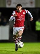 20 September 2024; Kian Leavy of St Patrick's Athletic during the SSE Airtricity Men's Premier Division match between St Patrick's Athletic and Waterford at Richmond Park in Dublin. Photo by Shauna Clinton/Sportsfile
