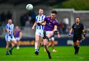 21 September 2024; Dara Mullin of Kilmacud Crokes scores a point during the Dublin County Senior 1 Club Football Championship quarter-final match between Kilmacud Crokes and Ballyboden St Endas at Parnell Park in Dublin. Photo by Shauna Clinton/Sportsfile