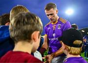 21 September 2024; Paul Mannion of Kilmacud Crokes signs autographs for supporters after the Dublin County Senior 1 Club Football Championship quarter-final match between Kilmacud Crokes and Ballyboden St Endas at Parnell Park in Dublin. Photo by Shauna Clinton/Sportsfile