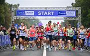 22 September 2024; A general view of the start during the 2024 Irish Life Dublin Half Marathon which took place on Sunday 22nd of September in Phoenix Park, Dublin. Photo by Sam Barnes/Sportsfile