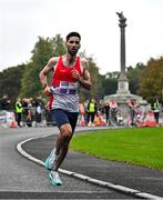 22 September 2024; Hugh Armstrong of Ballina AC, Mayo, during the 2024 Irish Life Dublin Half Marathon which took place on Sunday 22nd of September in Phoenix Park, Dublin. Photo by Sam Barnes/Sportsfile