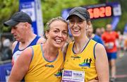 22 September 2024; Participants after finishing the 2024 Irish Life Dublin Half Marathon which took place on Sunday 22nd of September in Phoenix Park, Dublin. Photo by Sam Barnes/Sportsfile