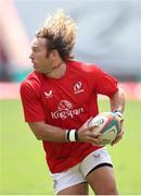 28 September 2024; Werner Kok of Ulster warms up before the United Rugby Championship match between Emirates Lions and Ulster at Emirates Airline Park in Johannesburg, South Africa. Photo by Shaun Roy/Sportsfile