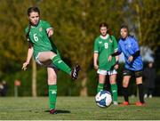 27 September 2024; Katie Finnegan of Ireland during the cerebal palsy women's international series match between Ireland and Denmark at the AUL Complex in Dublin. Photo by Stephen McCarthy/Sportsfile