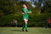 27 September 2024; Robyn Ennis of Ireland during the cerebal palsy women's international series match between Ireland and Denmark at the AUL Complex in Dublin. Photo by Stephen McCarthy/Sportsfile