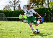 28 September 2024; Eva Walsh of Ireland during the Cerebal Palsy women's international series match between Ireland and USA at the AUL Complex in Dublin. Photo by Shauna Clinton/Sportsfile