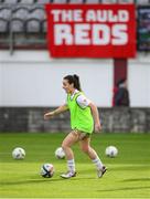 28 September 2024; Roma McLaughlin of Shelbourne before the SSE Airtricity Women's Premier Division match between Galway United and Shelbourne at Eamonn Deacy Park in Galway. Photo by Stephen McCarthy/Sportsfile