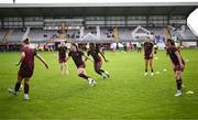 28 September 2024; Galway United players warm up before the SSE Airtricity Women's Premier Division match between Galway United and Shelbourne at Eamonn Deacy Park in Galway. Photo by Stephen McCarthy/Sportsfile