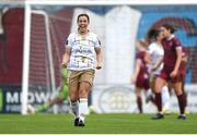28 September 2024; Noelle Murray of Shelbourne celebrates her side's first goal, scored by team-mate Kate Mooney, during the SSE Airtricity Women's Premier Division match between Galway United and Shelbourne at Eamonn Deacy Park in Galway. Photo by Stephen McCarthy/Sportsfile