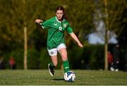 27 September 2024; Elsie Friel of Ireland during the cerebal palsy women's international series match between Ireland and Denmark at the AUL Complex in Dublin. Photo by Stephen McCarthy/Sportsfile