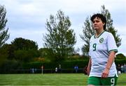 28 September 2024; Shauna McGann of Ireland dejected after her side's defeat in the Cerebal Palsy women's international series match between Ireland and USA at the AUL Complex in Dublin. Photo by Shauna Clinton/Sportsfile
