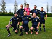 28 September 2024; The Scotland team pose for a team photograph before the Cerebal Palsy men's international series match between Ireland and Scotland at the AUL Complex in Dublin. Photo by Shauna Clinton/Sportsfile
