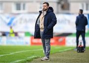 28 September 2024; Galway United manager Phil Trill during the SSE Airtricity Women's Premier Division match between Galway United and Shelbourne at Eamonn Deacy Park in Galway. Photo by Stephen McCarthy/Sportsfile