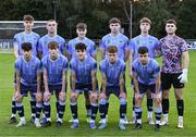 28 September 2024; The UCD team before the EA SPORTS MU20 League of Ireland Enda McGuill Cup final match between UCD and Sligo Rovers at UCD Bowl in Belfield, Dublin. Photo by David Fitzgerald/Sportsfile
