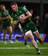 28 September 2024; Cathal Forde of Connacht scores his side's second try during the United Rugby Championship match between Connacht and Hollywoodbets Sharks at Dexcom Stadium in Galway. Photo by Tyler Miller/Sportsfile