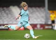 28 September 2024; Shelbourne goalkeeper Amanda McQuillan during the SSE Airtricity Women's Premier Division match between Galway United and Shelbourne at Eamonn Deacy Park in Galway. Photo by Stephen McCarthy/Sportsfile