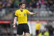 28 September 2024; Referee Ryan Maher during the SSE Airtricity Women's Premier Division match between Galway United and Shelbourne at Eamonn Deacy Park in Galway. Photo by Stephen McCarthy/Sportsfile