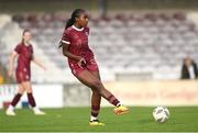 28 September 2024; Eve Dossen of Galway United during the SSE Airtricity Women's Premier Division match between Galway United and Shelbourne at Eamonn Deacy Park in Galway. Photo by Stephen McCarthy/Sportsfile