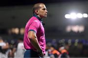 28 September 2024; Referee Federico Vedovelli during the United Rugby Championship match between Connacht and Hollywoodbets Sharks at Dexcom Stadium in Galway. Photo by Tyler Miller/Sportsfile