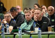 29 September 2024; Attendees during the launch of the In Her Boots programme at the Aviva Stadium in Dublin. In Her Boots programme is an education and awareness-based programme aimed at the football volunteer workforce across Ireland working with female players (9-16years). The programme will focus on topics that are vital for the participation and retention of young female players in football across Ireland. This new approach to female player development, celebrates and informs all levels of your club on a national scale. Photo by Stephen McCarthy/Sportsfile