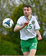 28 September 2024; Dylan Sheridan of Ireland during the Cerebal Palsy men's international series match between Ireland and Scotland at the AUL Complex in Dublin. Photo by Shauna Clinton/Sportsfile