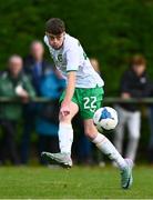 28 September 2024; Warren Morrissey of Ireland during the Cerebal Palsy men's international series match between Ireland and Scotland at the AUL Complex in Dublin. Photo by Shauna Clinton/Sportsfile