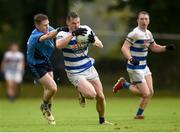 29 September 2024; Matthew Ruane of Breaffy is tackled by Killian Kilkelly of Westport during the Mayo County Senior Club Football Championship quarter-final match between Breaffy and Westport at Breaffy in Mayo. Photo by Tom Beary/Sportsfile