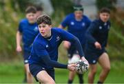 29 September 2024; Max Cranfield of Blackrock warms up before the Bank of Ireland JP Fanagan Premier 1 qualifiers final match between Corinthians RFC and Blackrock College RFC at Corinthians RFC in Galway. Photo by Shauna Clinton/Sportsfile