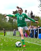 28 September 2024; Ella Kelly of Republic of Ireland during the women's U17 international friendly match between Republic of Ireland and Cymru at the AUL Complex in Clonsaugh, Dublin. Photo by Shauna Clinton/Sportsfile
