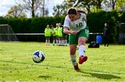 28 September 2024; Eva Walsh of Ireland during the Cerebal Palsy women's international series match between Ireland and USA at the AUL Complex in Dublin. Photo by Shauna Clinton/Sportsfile