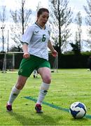28 September 2024; Katie Finnegan of Ireland during the Cerebal Palsy women's international series match between Ireland and USA at the AUL Complex in Dublin. Photo by Shauna Clinton/Sportsfile