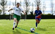 28 September 2024; Katie Finnegan of Ireland during the Cerebal Palsy women's international series match between Ireland and USA at the AUL Complex in Dublin. Photo by Shauna Clinton/Sportsfile