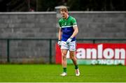 29 September 2024; Daniel Flynn of Johnstownbridge reacts after his side's defeat in the Kildare County Senior Club Football Championship quarter-final match between Naas and Johnstownbridge at Manguard Park Hawkfield in Newbridge, Kildare. Photo by Tyler Miller/Sportsfile