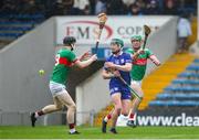 29 September 2024; Darragh Stakelum of Thurles Sarsfields in action against Lorcan Egan of Loughmore-Castleiney during the Tipperary County Senior Club Hurling Championship semi-final match between Loughmore Castleiney and Thurles Sarsfields at FBD Semple Stadium in Thurles, Tipperary. Photo by Michael P Ryan/Sportsfile