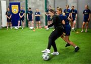 29 September 2024; Republic of Ireland women's team performance coach Ivi Casagrande during the launch of the In Her Boots programme at the Aviva Stadium in Dublin. In Her Boots programme is an education and awareness-based programme aimed at the football volunteer workforce across Ireland working with female players (9-16years). The programme will focus on topics that are vital for the participation and retention of young female players in football across Ireland. This new approach to female player development, celebrates and informs all levels of your club on a national scale. Photo by Stephen McCarthy/Sportsfile