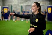 29 September 2024; Republic of Ireland women's team performance coach Ivi Casagrande during the launch of the In Her Boots programme at the Aviva Stadium in Dublin. In Her Boots programme is an education and awareness-based programme aimed at the football volunteer workforce across Ireland working with female players (9-16years). The programme will focus on topics that are vital for the participation and retention of young female players in football across Ireland. This new approach to female player development, celebrates and informs all levels of your club on a national scale. Photo by Stephen McCarthy/Sportsfile
