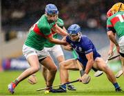 29 September 2024; John McGrath of Loughmore-Castleiney in action against Paul Maher of Thurles Sarsfields during the Tipperary County Senior Club Hurling Championship semi-final match between Loughmore Castleiney and Thurles Sarsfields at FBD Semple Stadium in Thurles, Tipperary. Photo by Michael P Ryan/Sportsfile