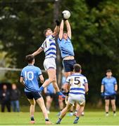 29 September 2024; Rory Brickenden of Westport and Conor O'Shea of Breaffy during the Mayo County Senior Club Football Championship quarter-final match between Breaffy and Westport at Breaffy in Mayo. Photo by Tom Beary/Sportsfile