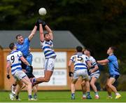 29 September 2024; Aidan O'Shea of Breaffy in action against Eoghan McLaughlin of Westport during the Mayo County Senior Club Football Championship quarter-final match between Breaffy and Westport at Breaffy in Mayo. Photo by Tom Beary/Sportsfile